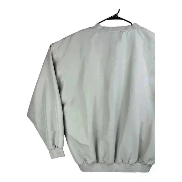 BOLLE Golf Windbreaker Pullover Mens LARGE Beige Khaki Waterproof Nylon V Neck - Picture 8 of 14